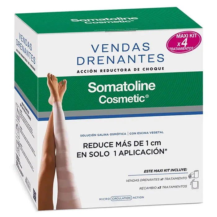SOMATOLINE SOMATOLINE Drainagebandagen Maxi Kit 4er Set für kosmetische Anwendung Kosmetik