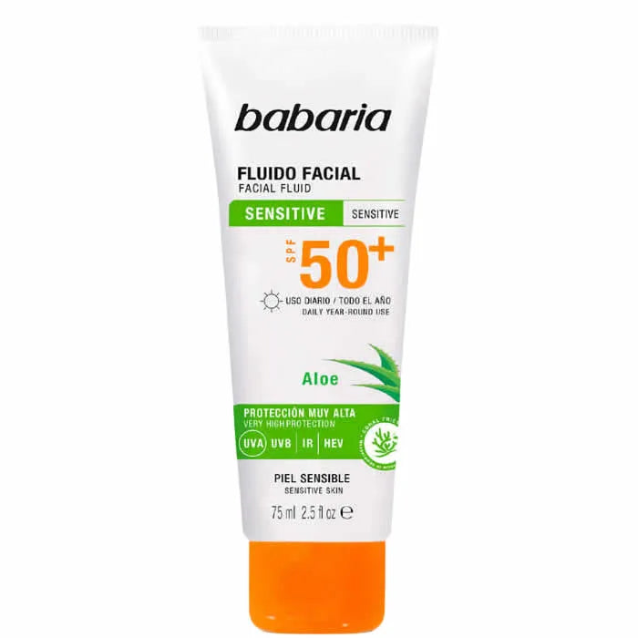 BABARIA BABARIA Facial Fluid Sensitive Skin SPF 50 Sonnenschutz 75 ml Gesichtspflege Kosmetik