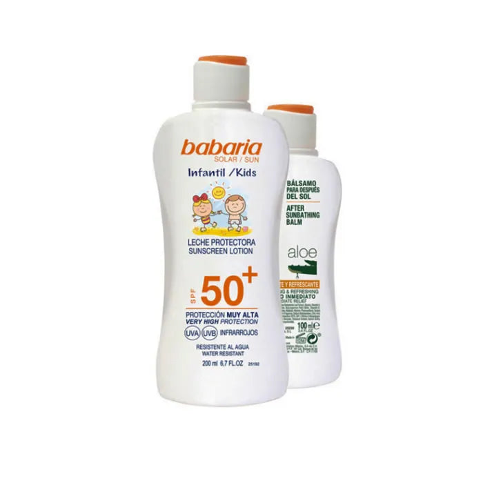 BABARIA BABARIA Sun Kids Sonnenlotion SPF 50 Wasserfest 200 ml Set 2 Stück Bodylotion