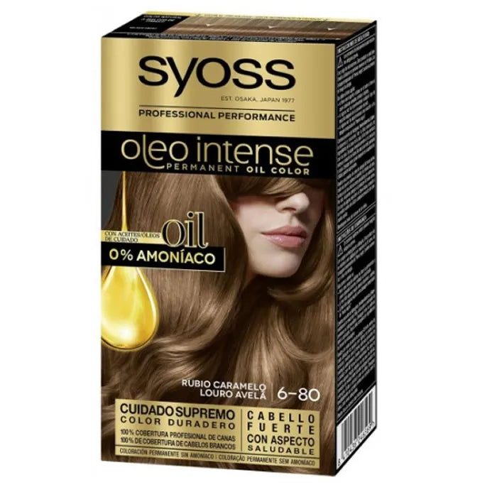 SYOSS SYOSS Oleo Intense Permanente Haarfarbe 6-80 Caramel Blonde