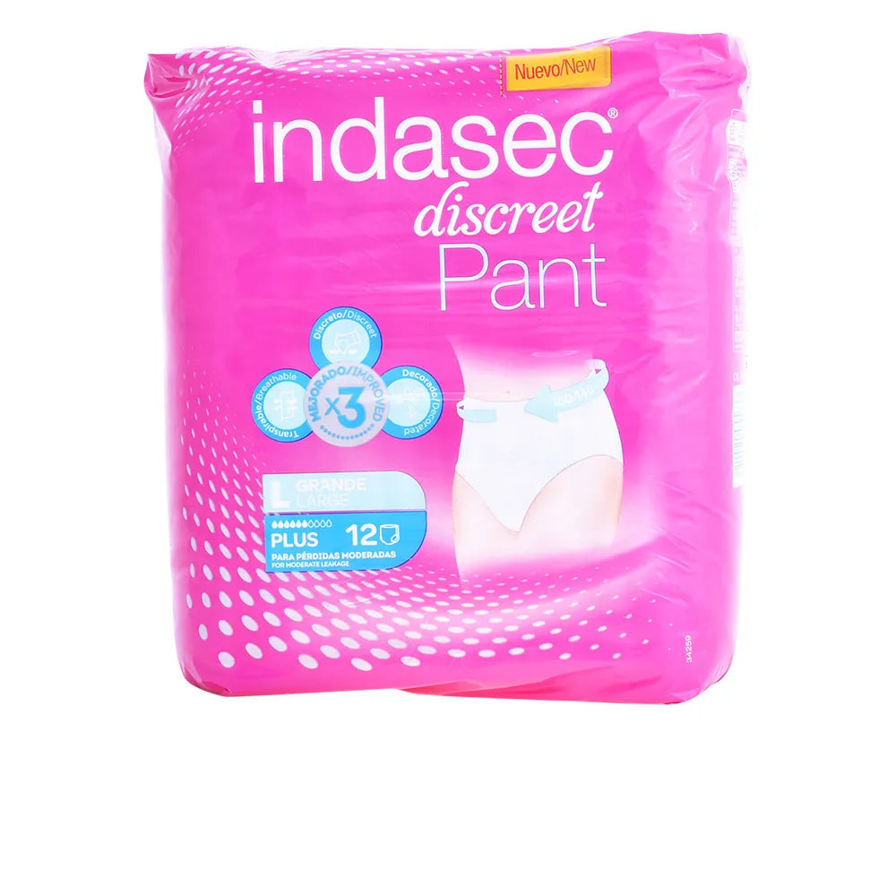 INDASEC INDASEC Pant Plus Inkontinenzslips Große Größe 12 Stück Kosmetik