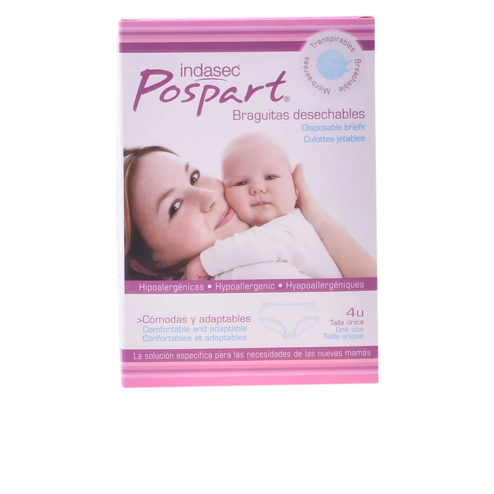 INDASEC INDASEC Pospart Einweg-Slips Single Size 4 Stück Kosmetik