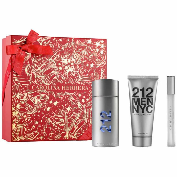CAROLINA HERRERA Carolina Herrera 212 Men Eau de Toilette Spray 100 ml Set 3 Artikel Parfüm