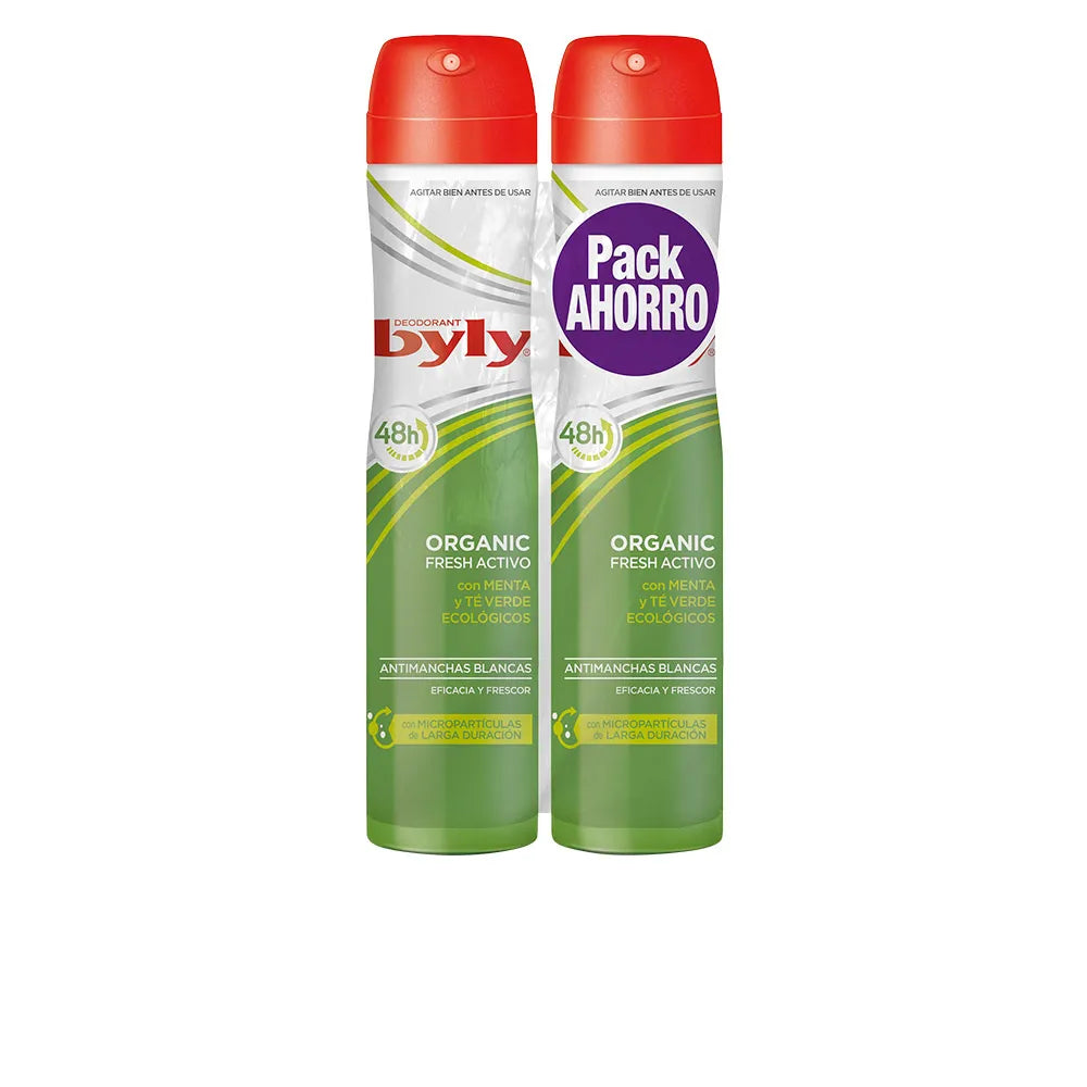 BYLY BYLY Organic Extra Fresh Deodorant Spray 2 x 200 ml Kosmetik