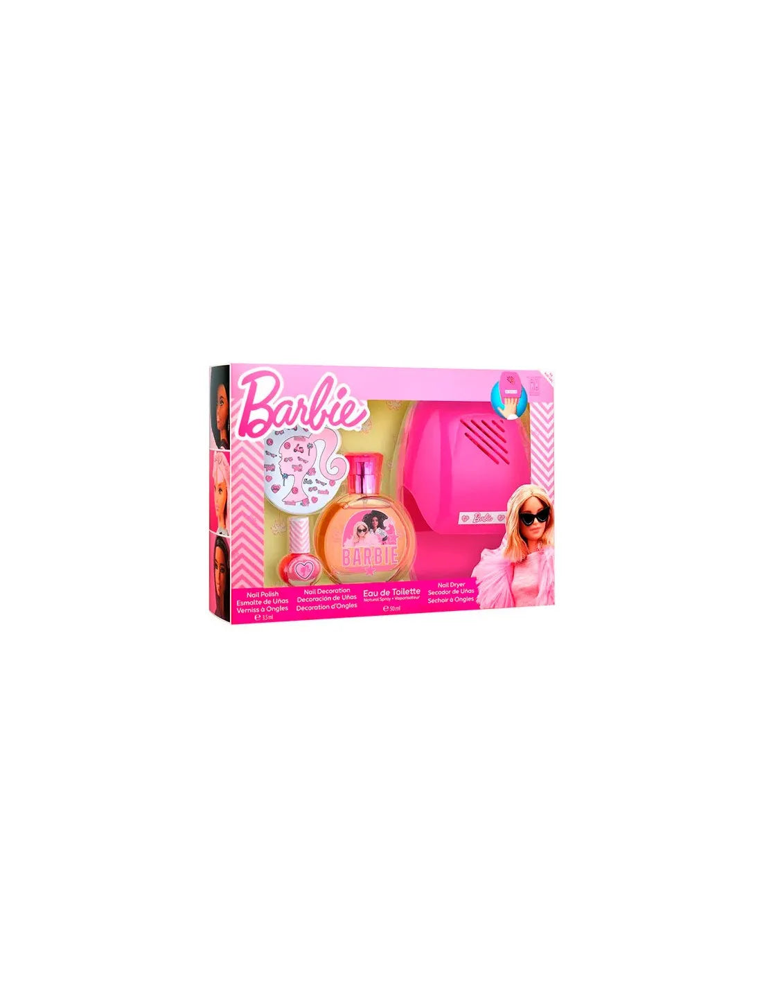 CARTOON Cartoon Air-Val Barbie Set Edt 50 Kit Manicura Parfüm