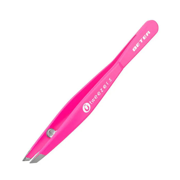 BETER Pinzette Magnetisch Schräge Spitze Rosa Kosmetikwerkzeug