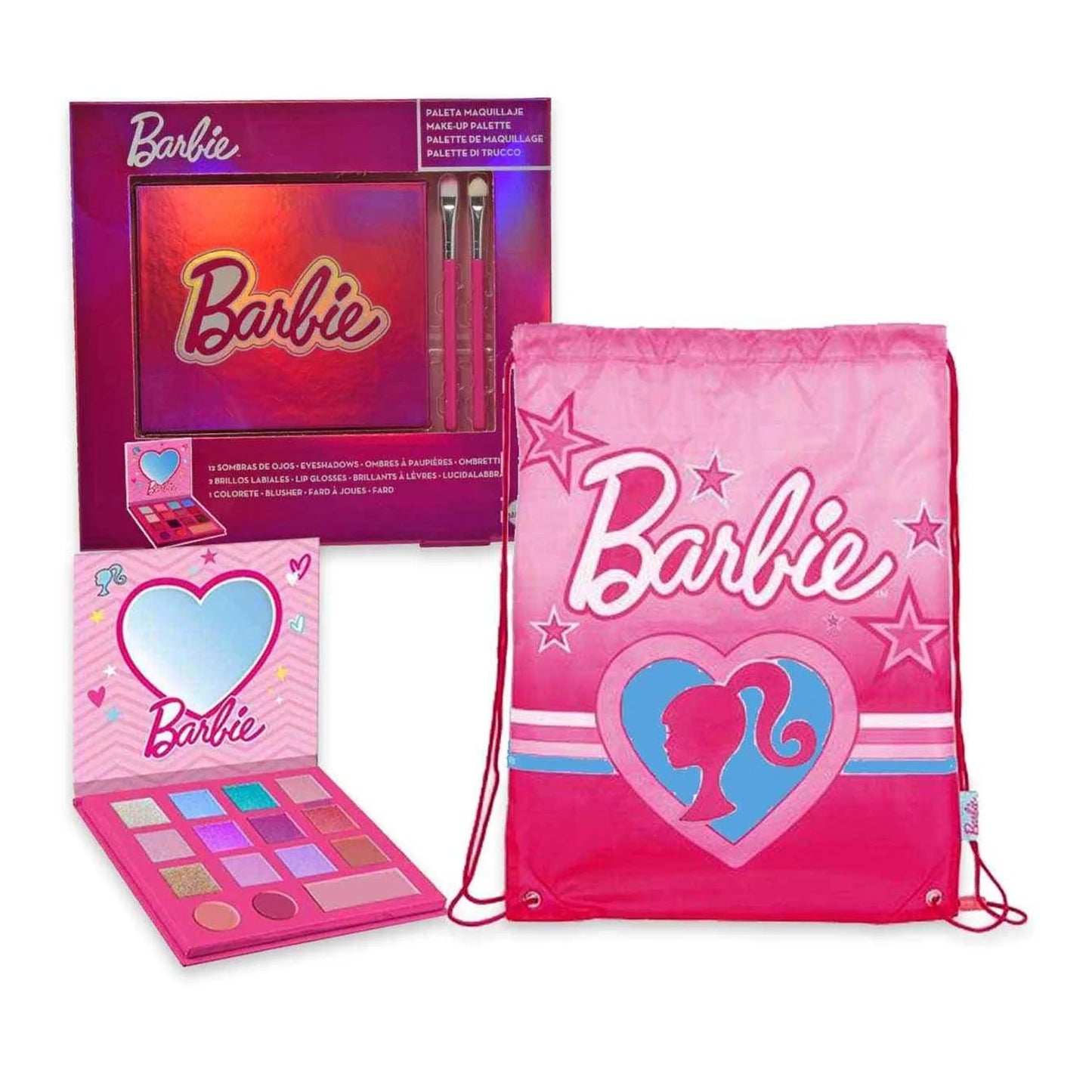 CARTOON CARTOON Barbie Kinder Set Lidschatten und Lippenglanz 1 Stück Kosmetik