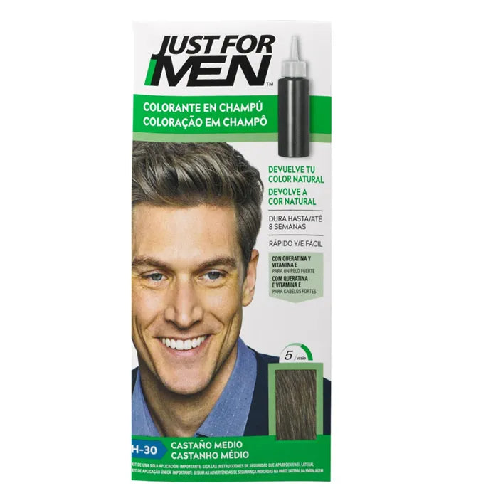 JUST FOR MEN JUST FOR MEN Medium Brown Shampoo Colour 30 ml Haarfarbe Shampoo Mittelbraun