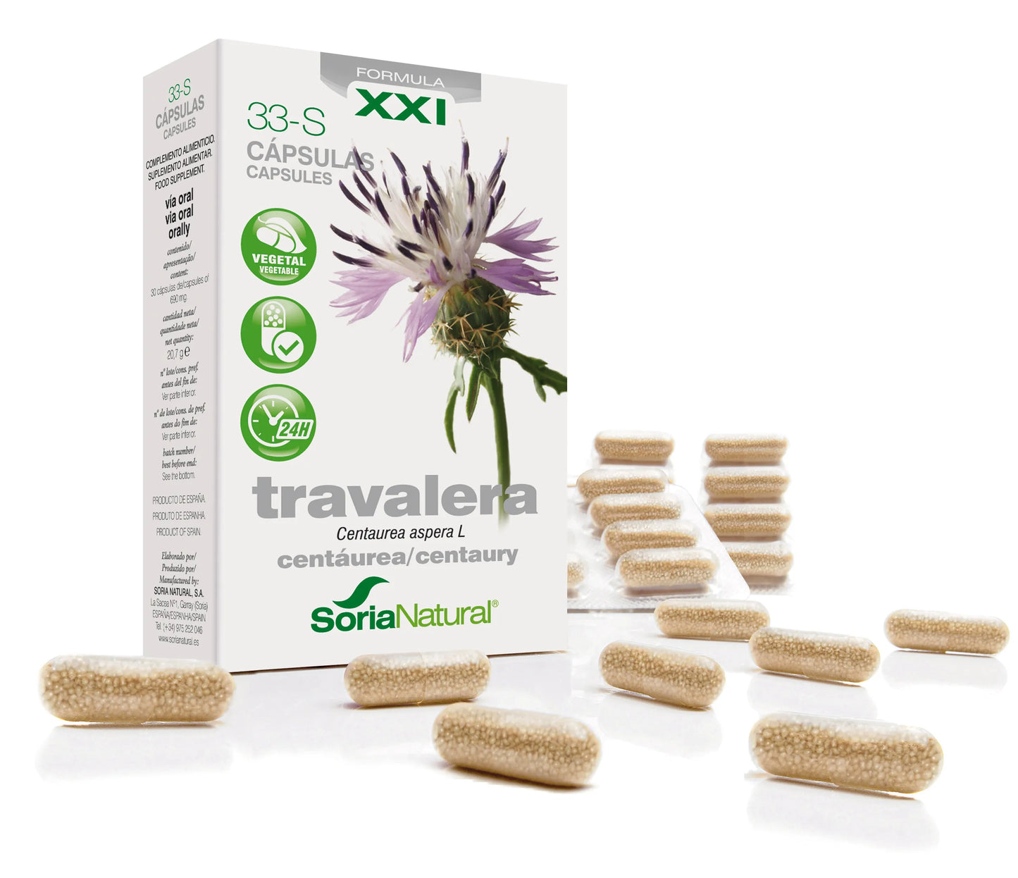 SORIA SORIA Travalera 33-S 200 mg Kapseln 30 Stück Kosmetik