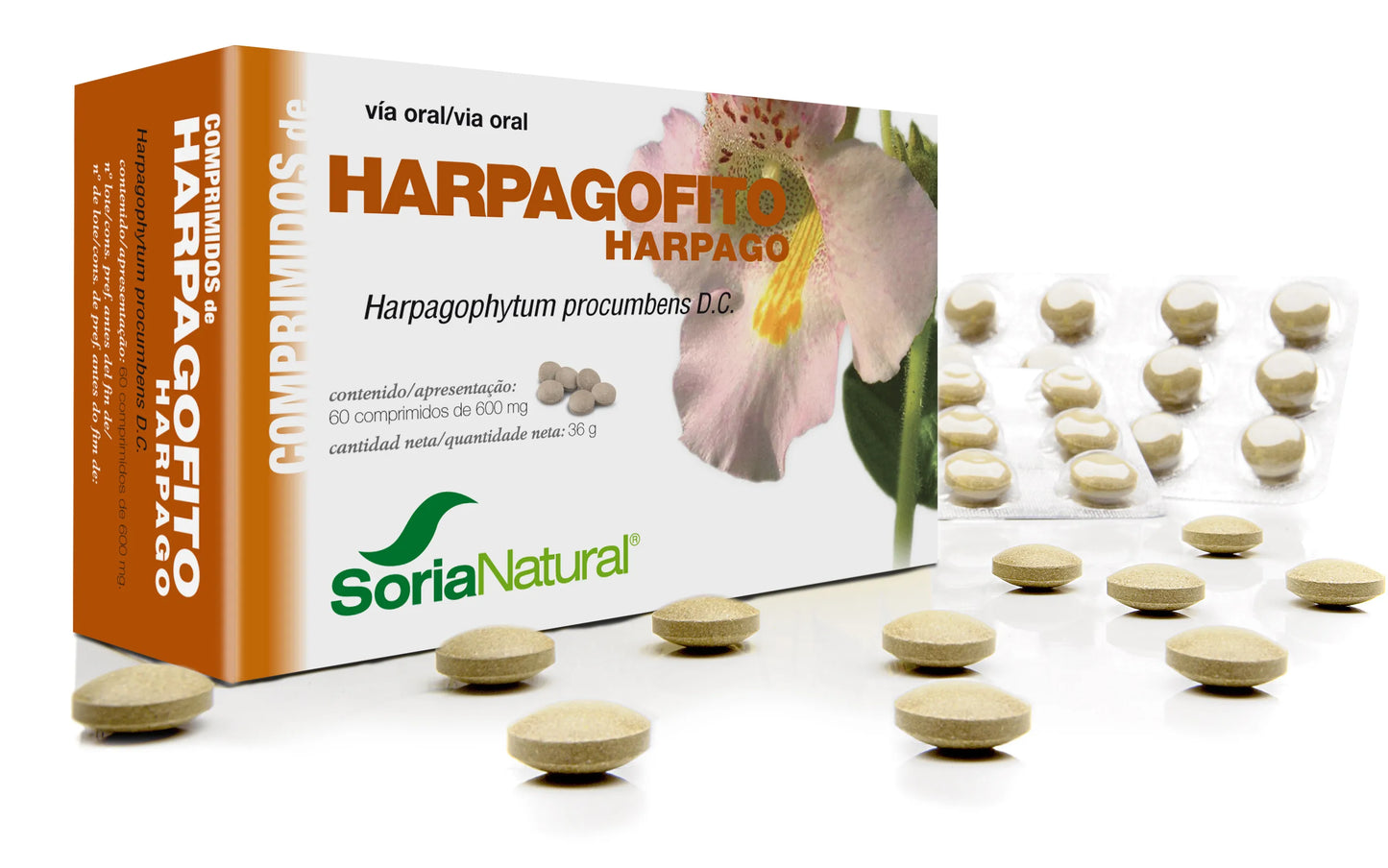 SORIA SORIA Harpagofito 600 mg 60 Tabletten Nahrungsergänzungsmittel Kosmetik