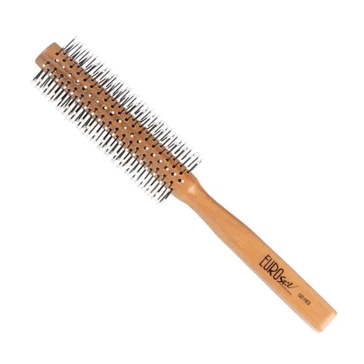 EUROSTIL Holz-Haarbürste mit Nylonborsten Kugelspitze 15 mm 1 Stück Kosmetik