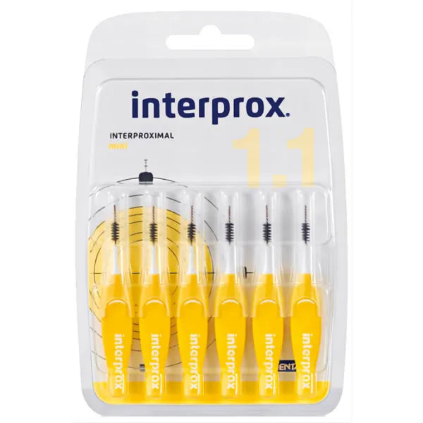 INTERPROX INTERPROX Interdentalbürsten 1.1 Mini für Zahnzwischenräume 6 Stück Kosmetik