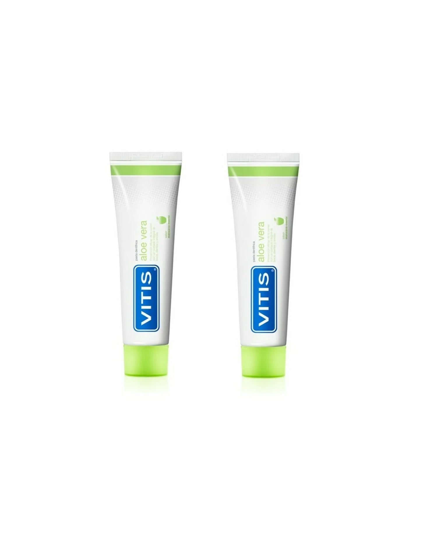 VITIS VITIS Duplo Aloe Vera Zahnpasta Apfelgeschmack 2 x 150 ml plus 75 ml gratis Kosmetik