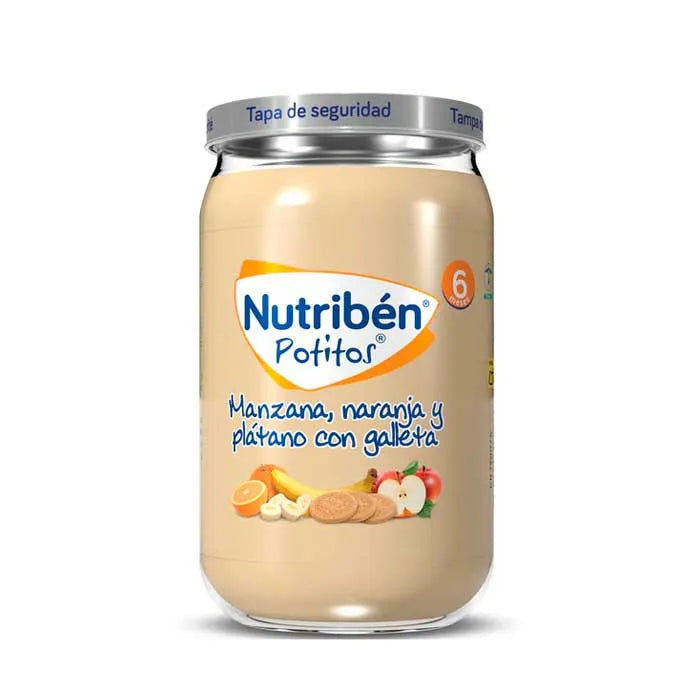 NUTRIBEN Nutribén Apfel, Orange, Banane, und Kekse Potito 235g