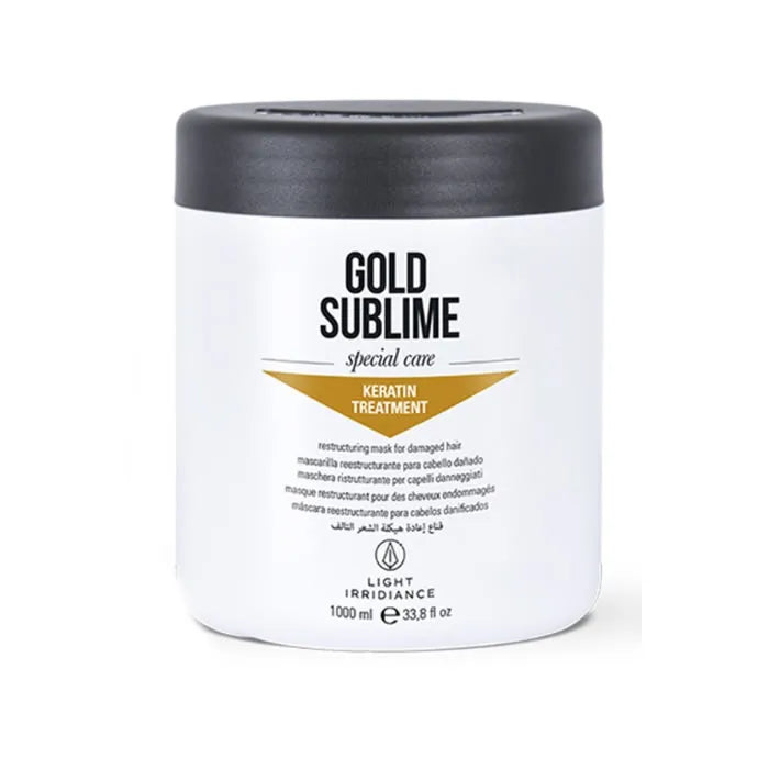 LIGHT IRRIDIANCE Gold Sublime Keratin Treatment Maske 1000 ml