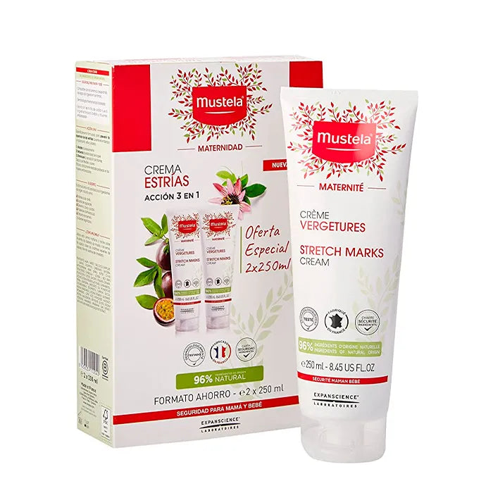 MUSTELA Creme zur Vorbeugung von Dehnungsstreifen 2 x 250 ml