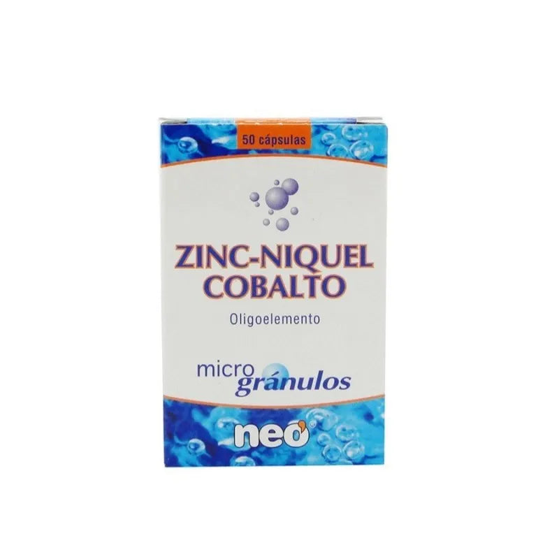 NEO NEO Microgranulos Zinc Niquel Cobalto 50 Kapseln Kosmetik