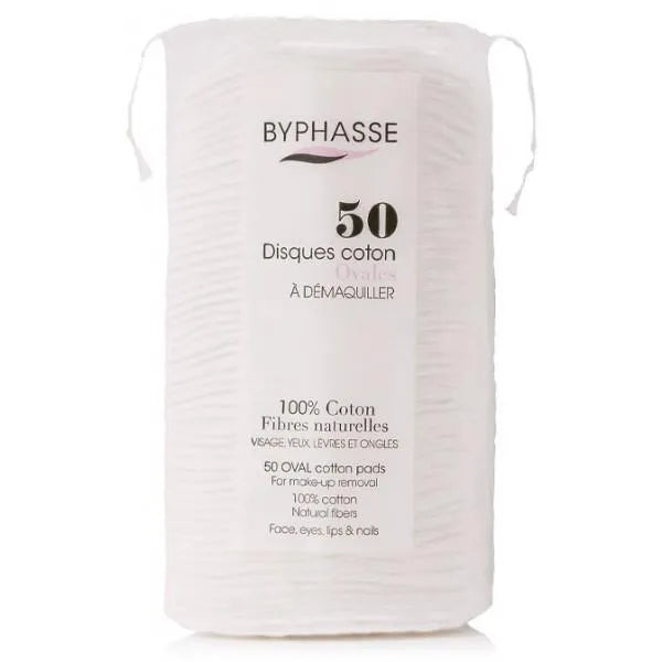 BYPHASSE BYPHASSE Abschminkpads Oval 50 Stück Baumwolle Discos Algodón Kosmetik