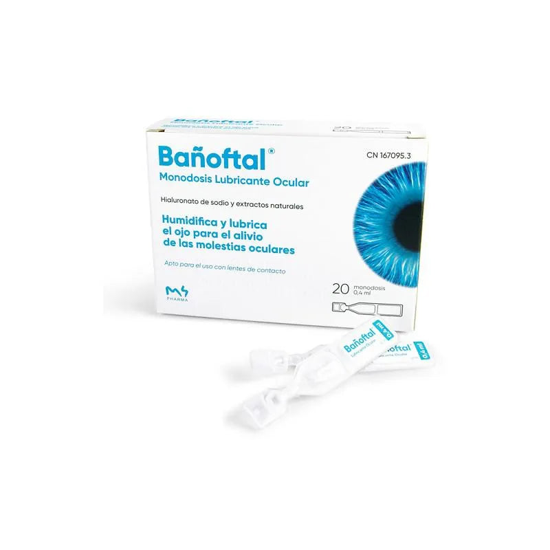 BAÑOFTAL M4pharma Bañoftal Lubricante Ocular 20 Monodosis