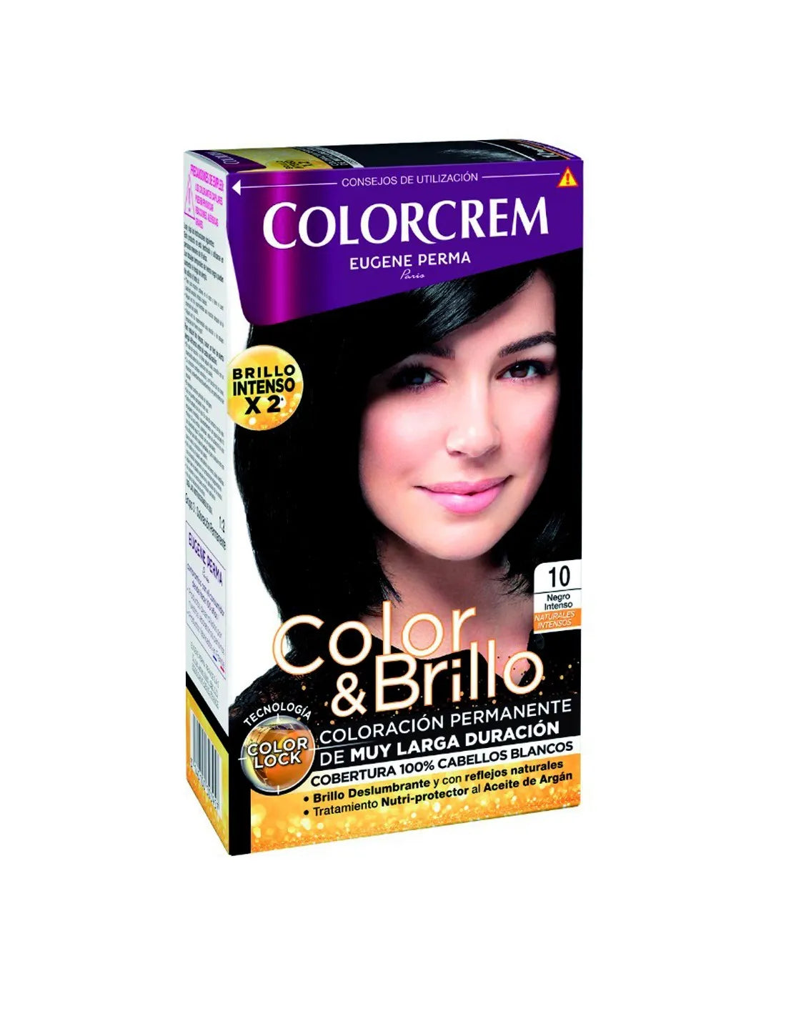 EUGENE PERMA EUGENE PERMA Tinte Pelo Colorcrem 10 Negro Intenso Haarfarbe Schwarz