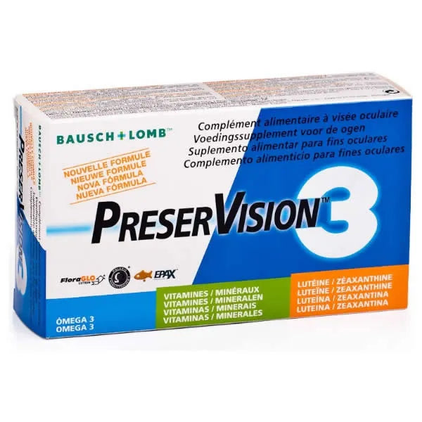 BAUSCH+LOMB BAUSCH+LOMB Preservision 3 Nahrungsergänzung 60 Kapseln Kosmetik