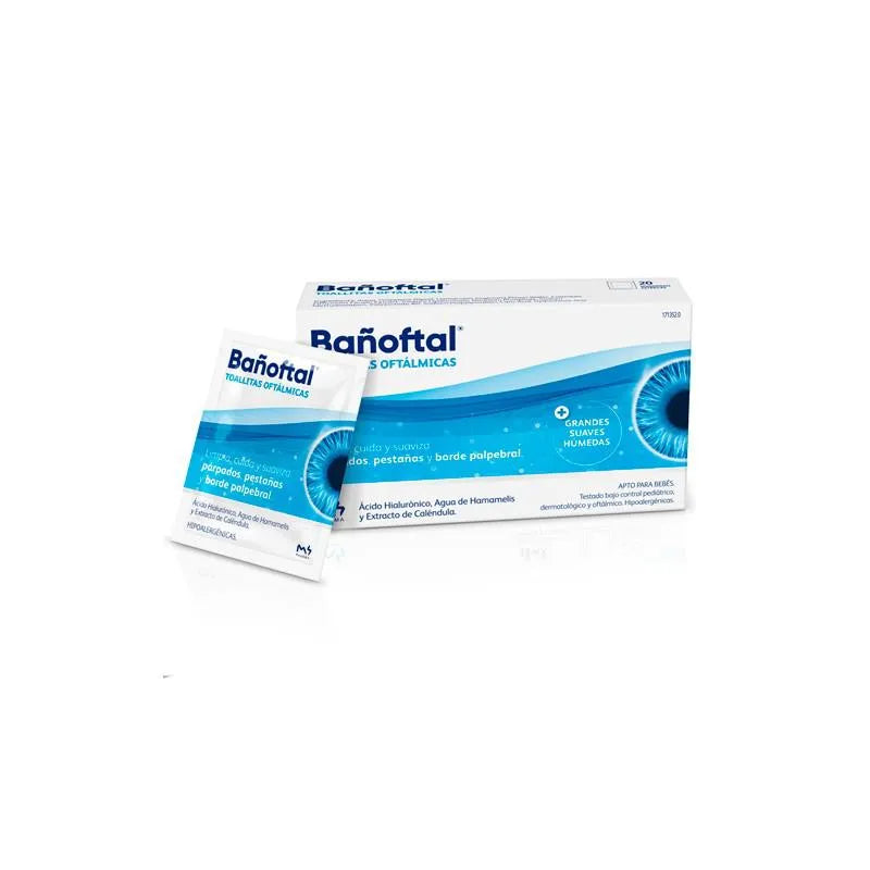 BAÑOFTAL M4pharma Bañoftal Toallitas Oftálmicas Oculares Estéril 20 Unidades