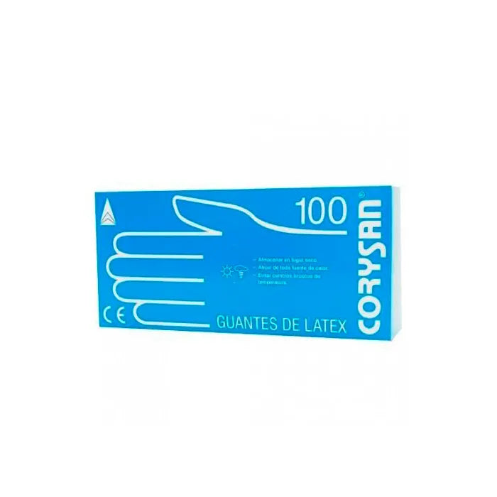 Corysan-Latex-Handschuhe, Mittlere Größe 100 St