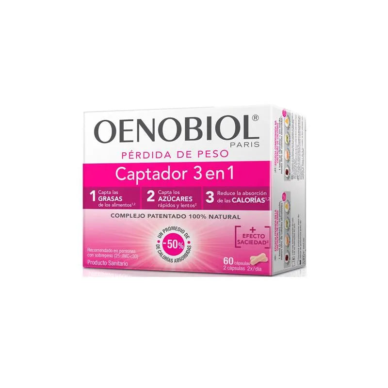 OENOBIOL OENOBIOL Captador 3 en 1 60 Kapseln Nahrungsergänzung Kosmetik