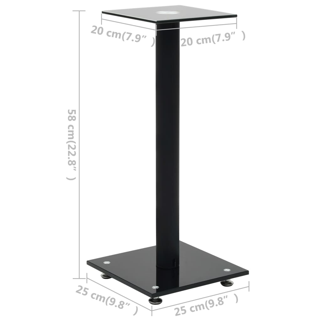 Lautsprecherständer Säulen-Design 2 Stk. Hartglas
