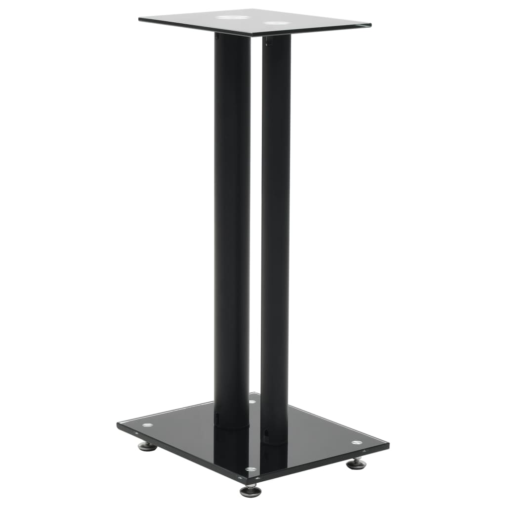 Lautsprecherständer 2 Stk. Doppelsäulen-Design Hartglas