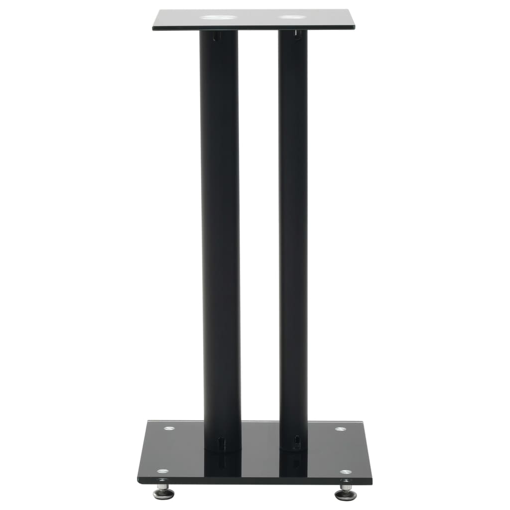 Lautsprecherständer 2 Stk. Doppelsäulen-Design Hartglas