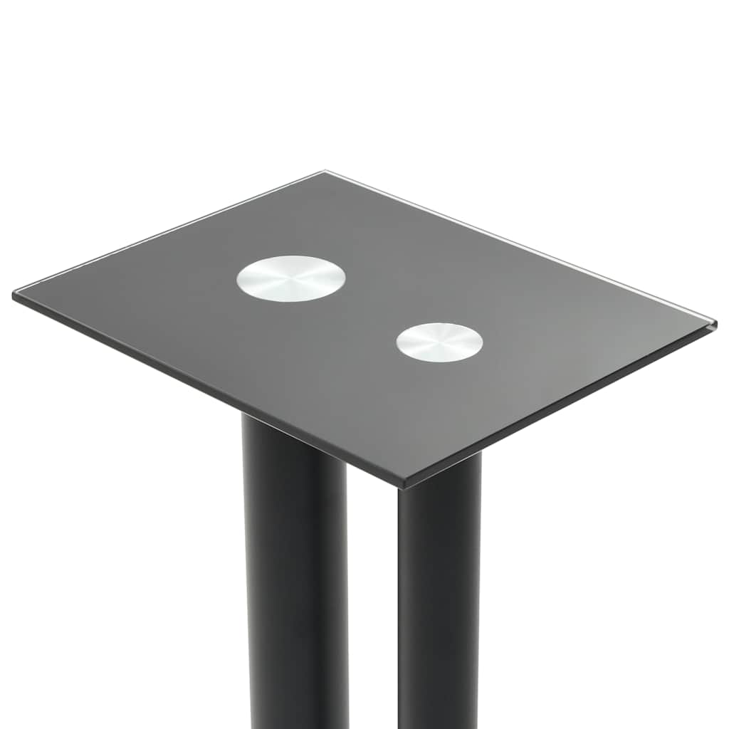 Lautsprecherständer 2 Stk. Doppelsäulen-Design Hartglas