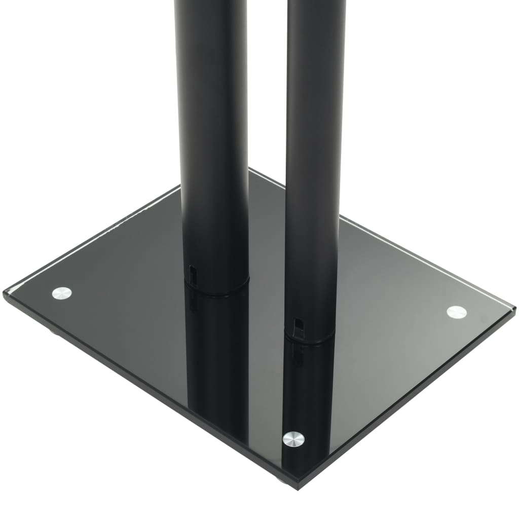 Lautsprecherständer 2 Stk. Doppelsäulen-Design Hartglas