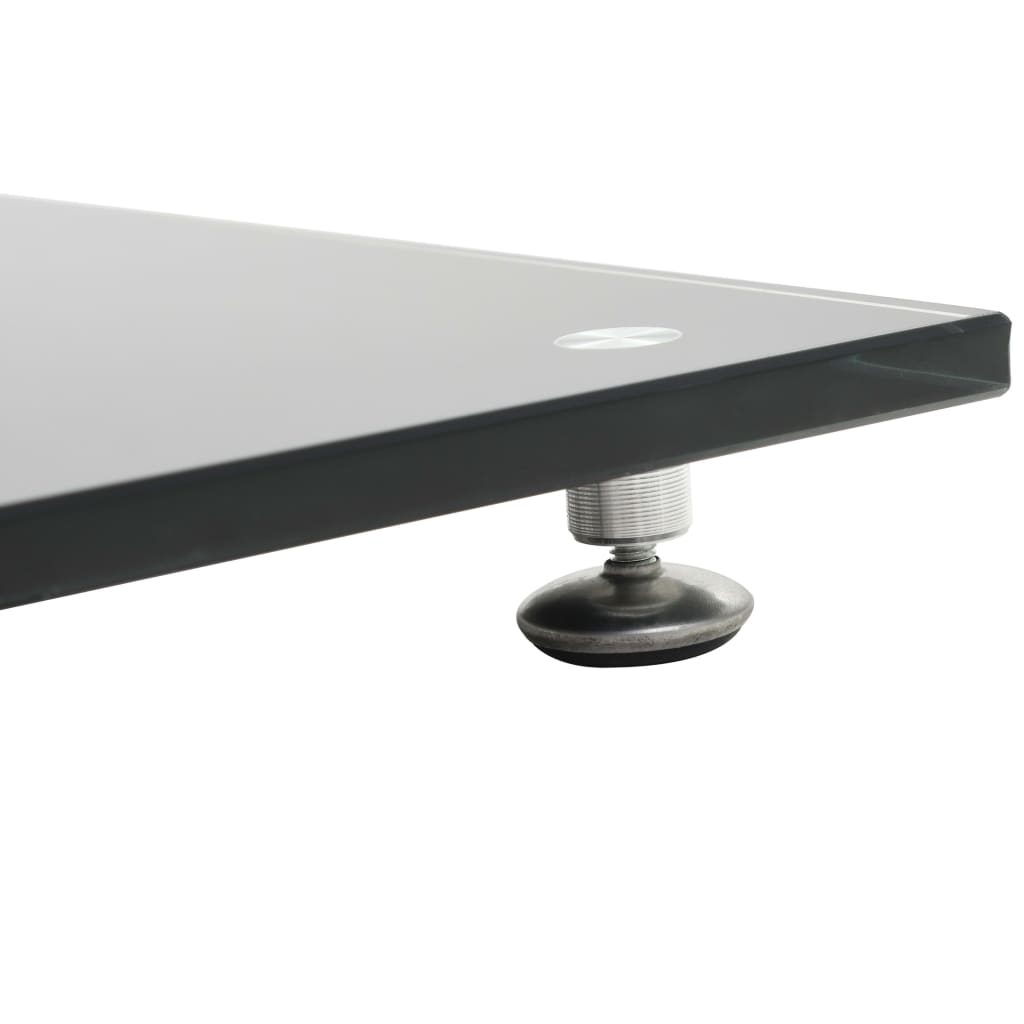 Lautsprecherständer 2 Stk. Doppelsäulen-Design Hartglas