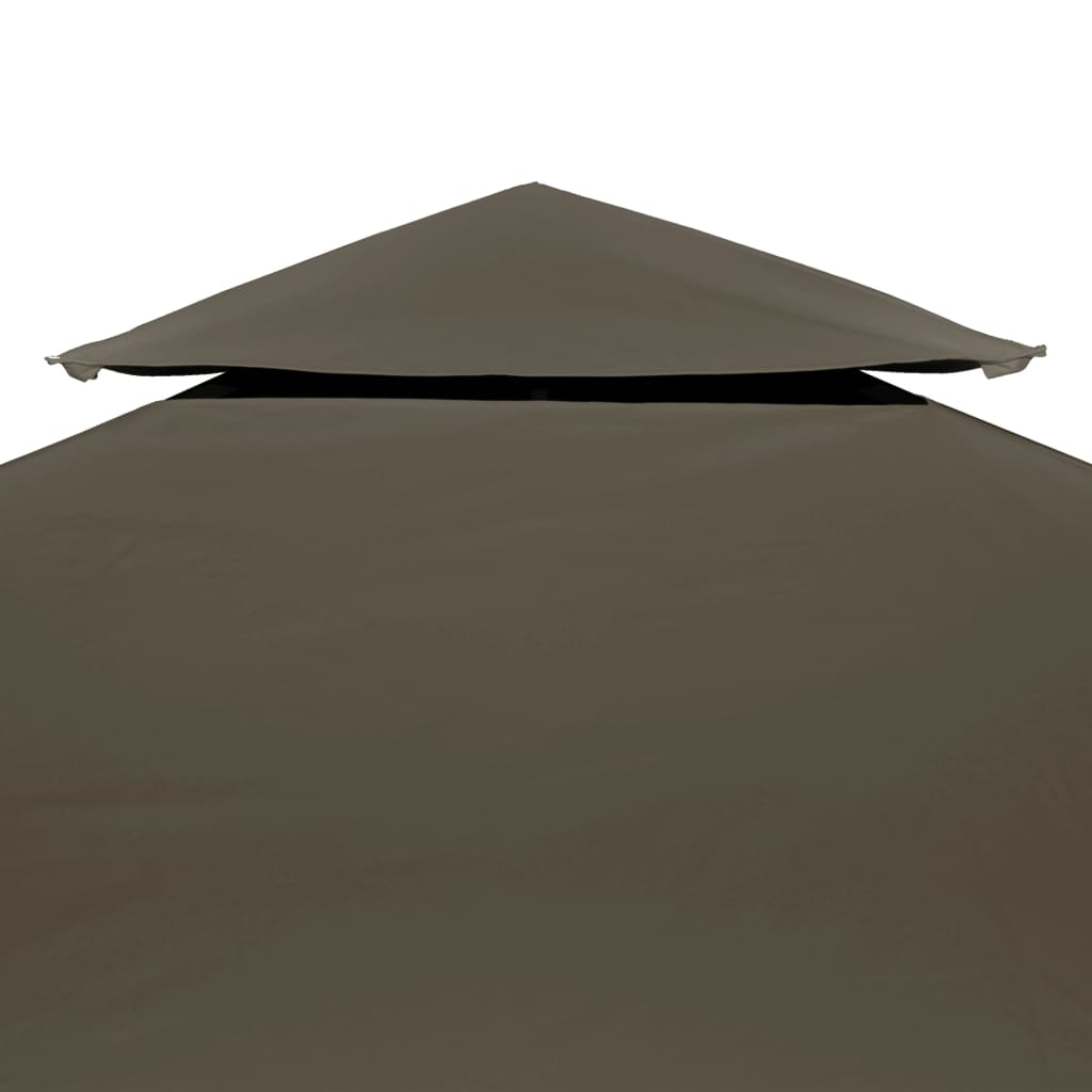 Pavillon-Dachplane Mit Kaminabzug 310 G/M² Taupe