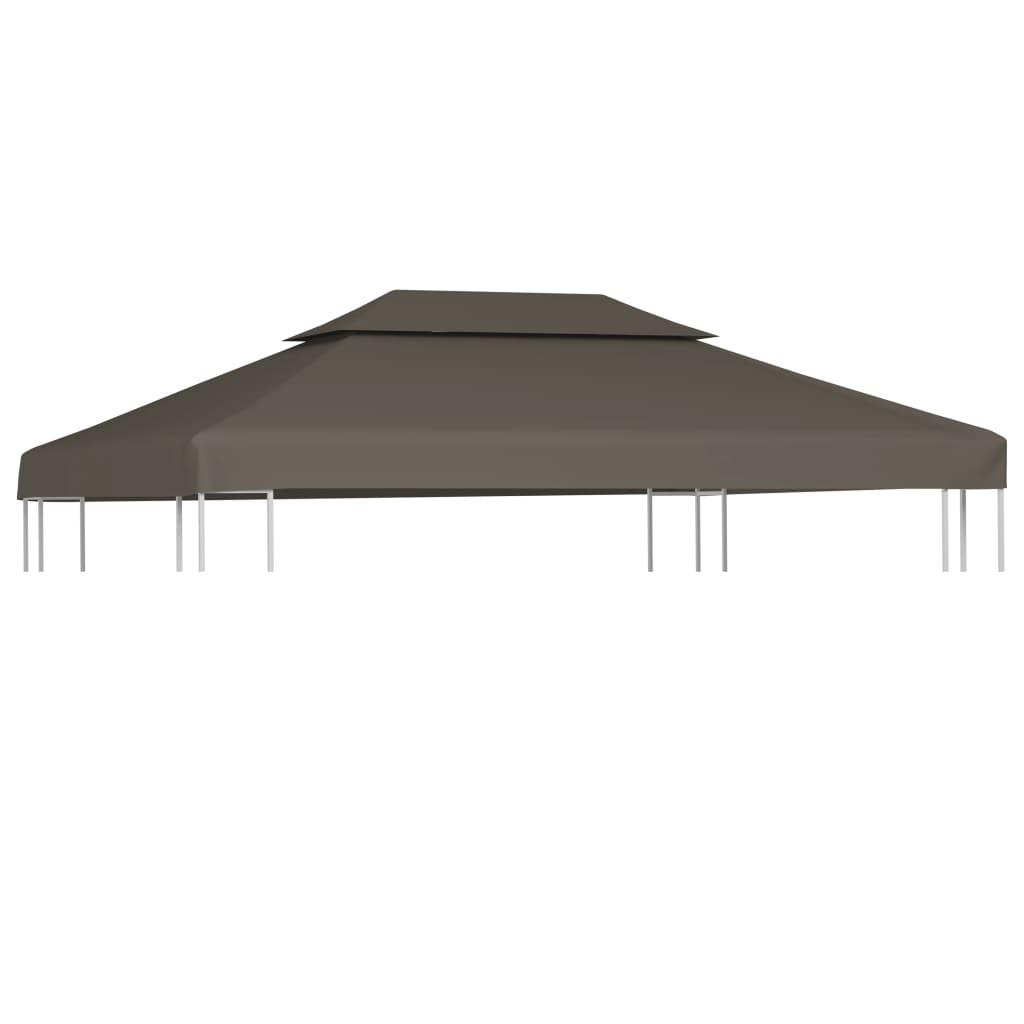 Pavillon-Dachplane Mit Kaminabzug 310 G/M² Taupe