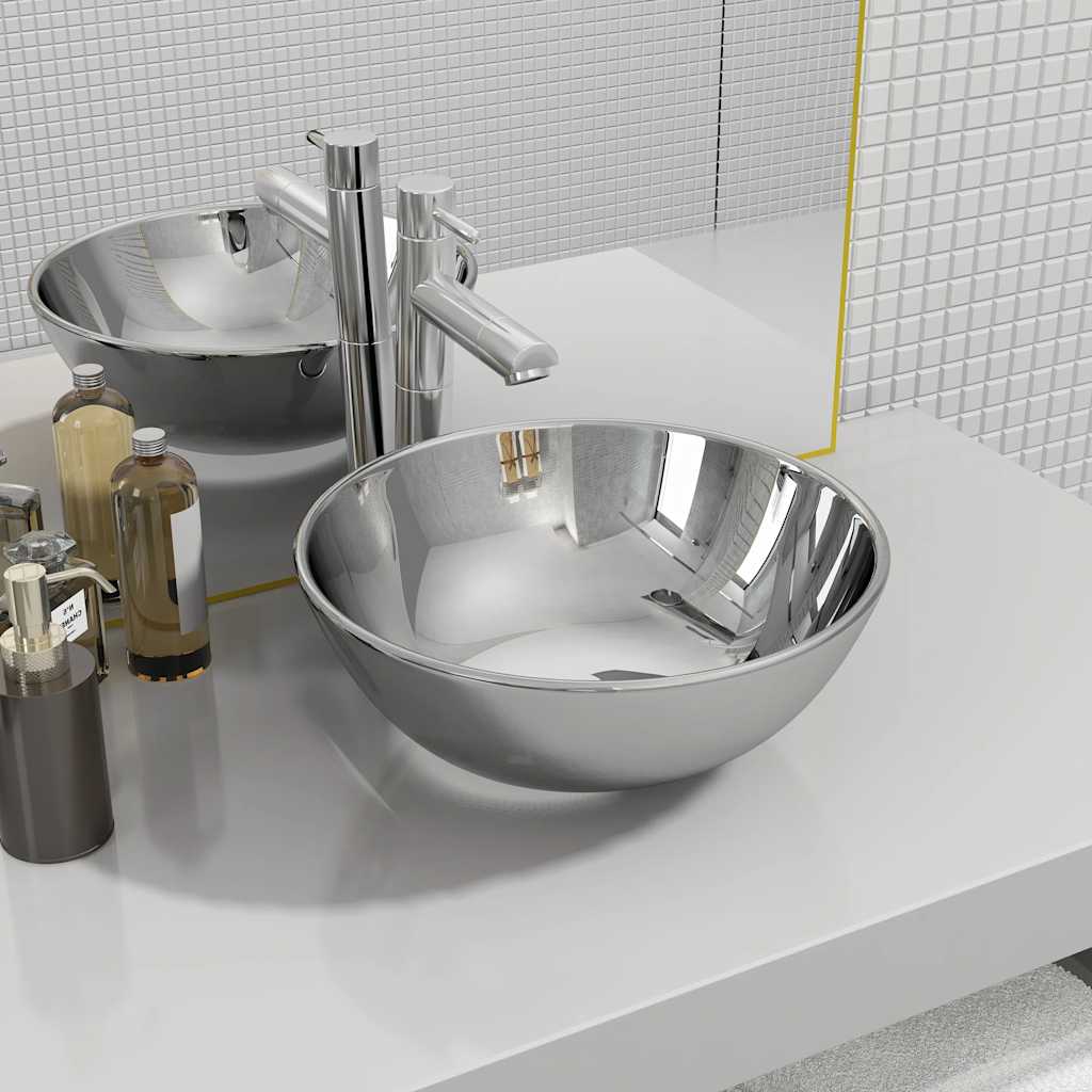 Waschbecken Keramik Rund