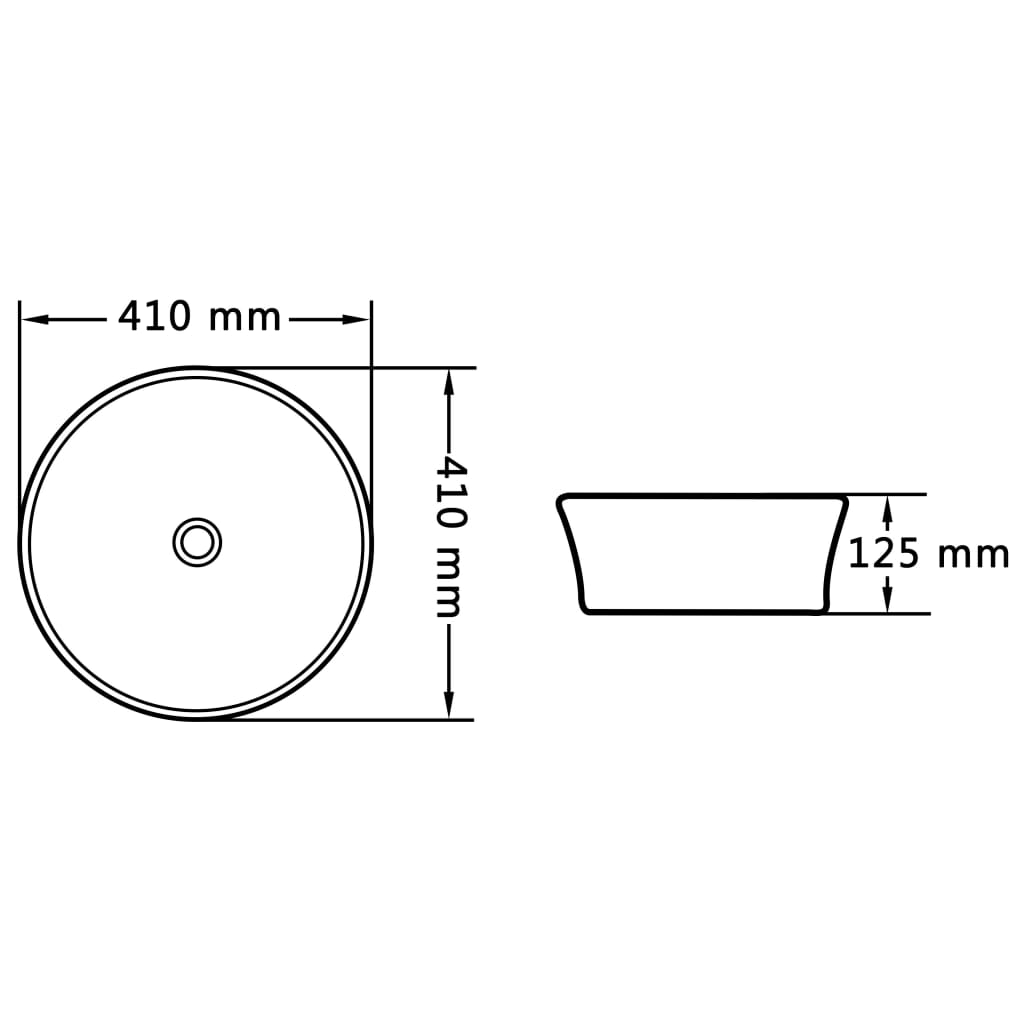 Waschbecken 41 X 12,5 Cm Keramik