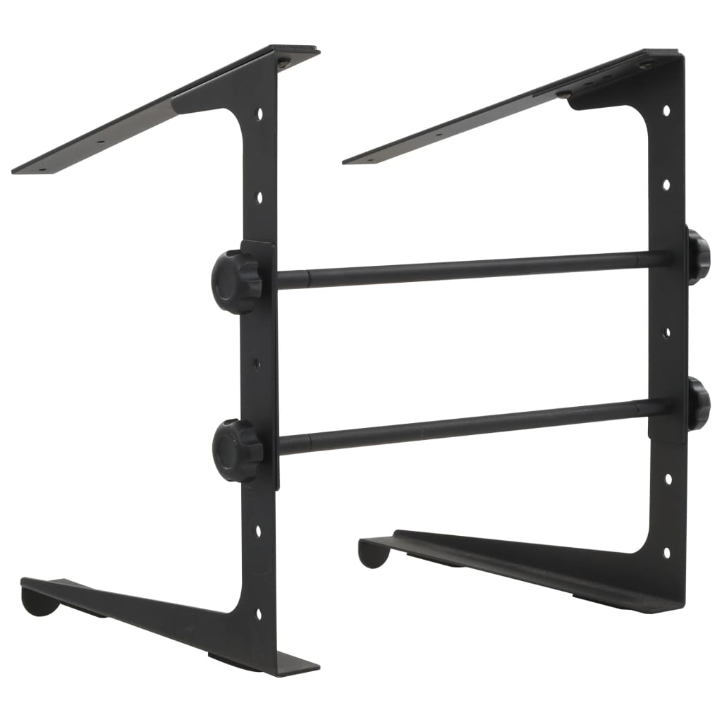 Laptopständer Schwarz 30,5X28×(24,5-37,5) Cm Stahl