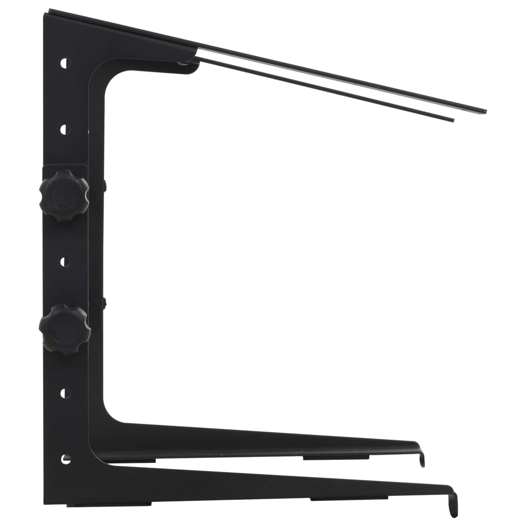 Laptopständer Schwarz 30,5X28×(24,5-37,5) Cm Stahl