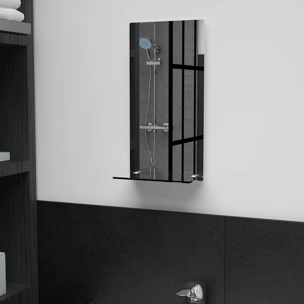Wandspiegel Mit Regal 20×40 Cm Hartglas
