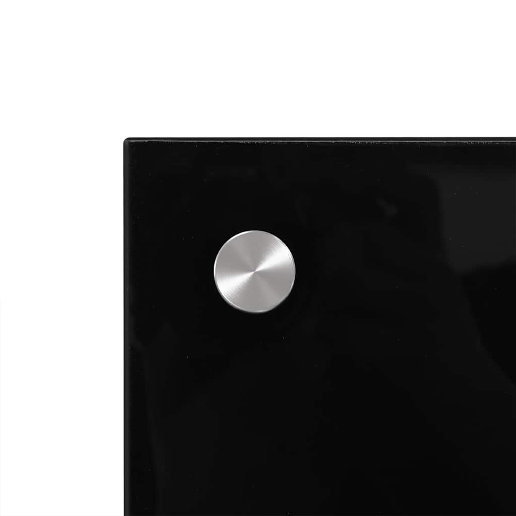 Küchenrückwand Hartglas Schwarz