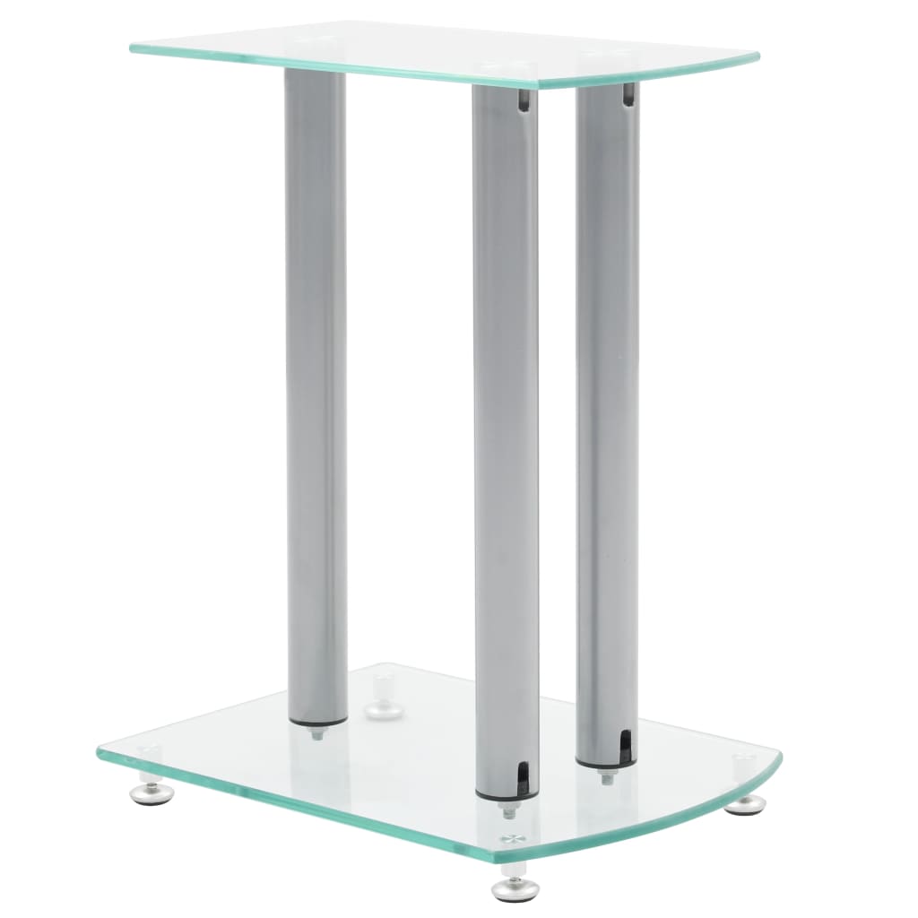 2X Luxus Lautsprecherständer Glas Lautsprecher Neu