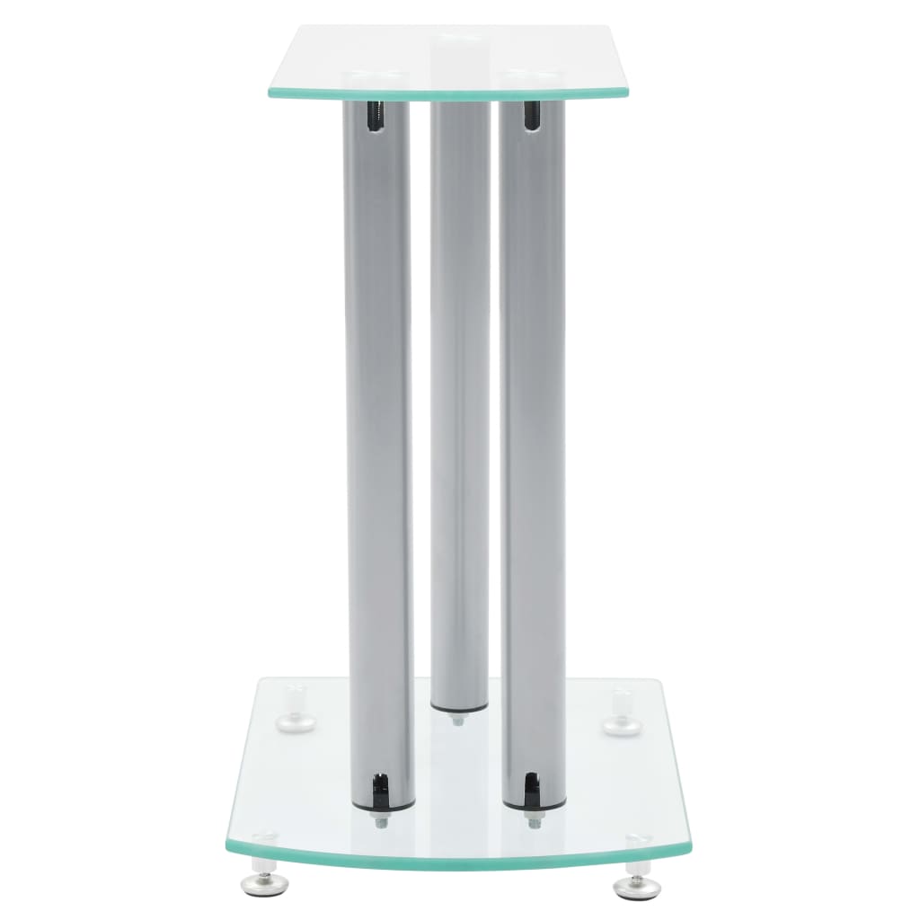 2X Luxus Lautsprecherständer Glas Lautsprecher Neu