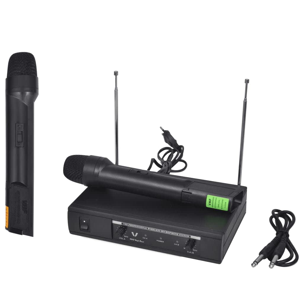 Receiver Mit 2 Funkmikrofonen Ukw/Vhf
