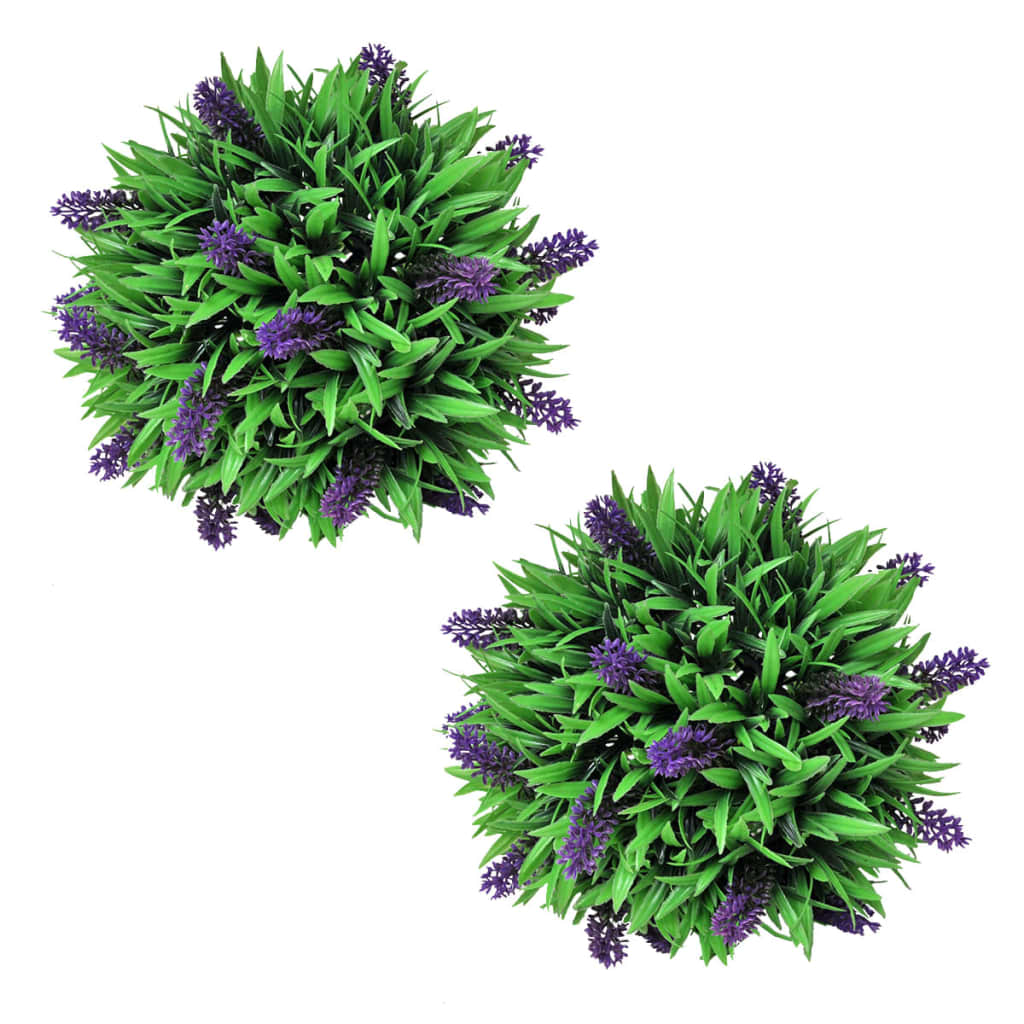 Künstliche Buchsbaumkugel Mit Lavendel 2 Stk.