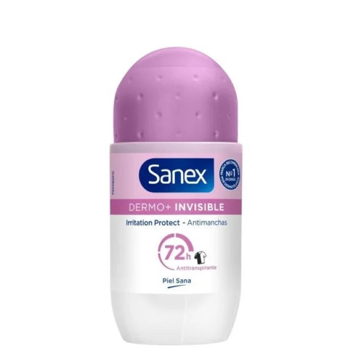 SANEX Invisible Roll-On 50 ml Deo ohne sichtbare Rückstände neue Verpackung Kosmetik