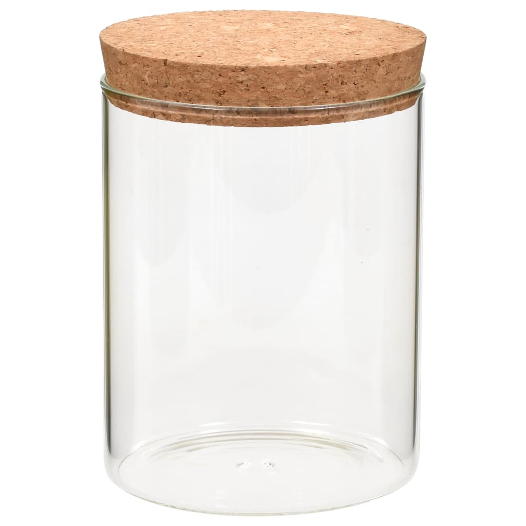 Vorratsgläser Mit Korkdeckel 6 Stk. 650 Ml