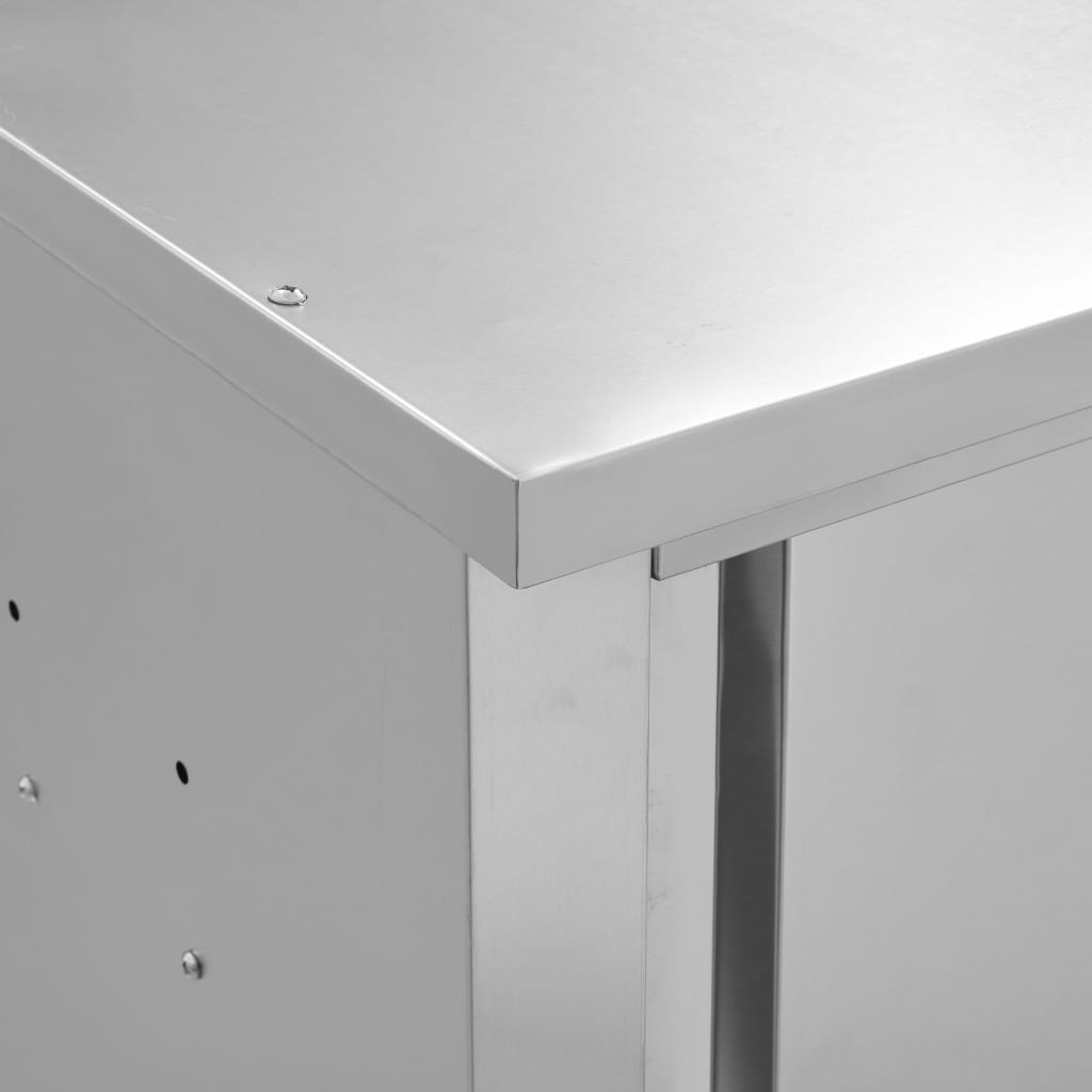Wandhängeschrank Mit Schiebetüren 150×40×50 Cm Edelstahl
