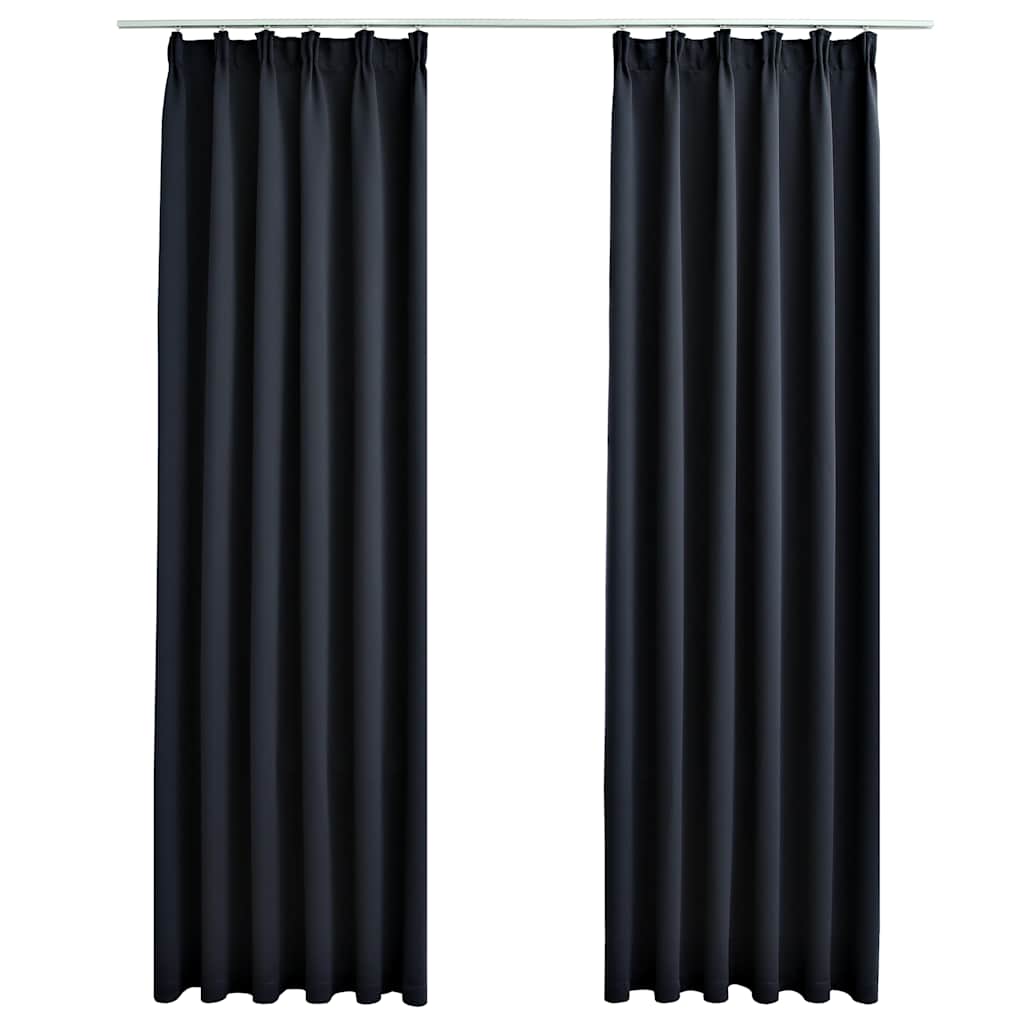 Verdunkelungsvorhänge Mit Haken 2 Stk. 140X225Cm